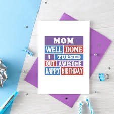 Birthday Jokes For Mom Funny Mom Birthday Card From Daughter Funny Birthday Card Etsy Birthday Cards For Mother Birthday Cards For Mom Funny Birthday Cards