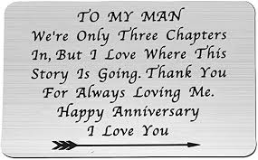 In this 3rd anniversary gift guide. Amazon Com Lywjyb Birdgot 3 Year For Him To My Man Wallet Insert For Boyfriend Husband 6rd Leather Wedding Dating Jewelry