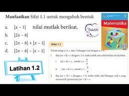 We did not find results for: Latihan 1 2 Sifat 1 1 Persamaan Pertidaksamaan Nilai Mutlak Kelas 10 Sma Smk Halaman 18 Bse 2017 Youtube