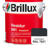 Residur 891 (RAL 7021 Schwarzgrau) widerstandsfähige, schnell trocknender  Lack für grundierte Metall
