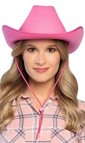 Gorro Rosa Cowboy Lindo Vaquero Occidental De Vaquero Y2k Esmalte Bota  Pendientes Gancho Vaquero
