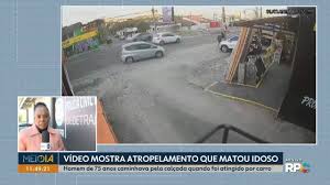 Câmera flagrou atropelamento que matou idoso
