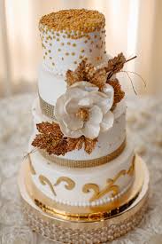 Amy Brian Real Wedding A Timeless Winter Wedding At The Witte Lauren Cowart Photogra White And Gold Wedding Cake Gold Wedding Cake Wedding Cake Toppers