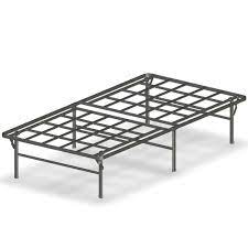 Twin folding bed cot 4 foam mattress guest roll away camping portable sleeper. Twin Xl Heavy Duty Foldable Metal Platform Bed Frame Fastfurnishings Com