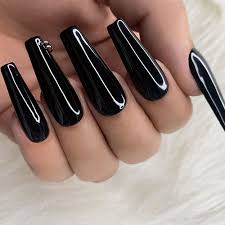 • coffin shaped acrylic nails are similar in shape to ballerina and stiletto shapes, but with a squared tip. 65 Best Coffin Nails Short Long Coffin Shaped Nail Designs For 2021