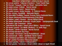 Turk Edebiyatinda Ilkler Turk Edebiyati Ders Notlari Goruntuler Ile Tarihi Roman Edebiyat Romanlar