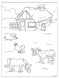 Moeilijke en makkelijke boerderij kleurplaten en kleurplaten van boerderijdieren. Kleurplaat De Boerderij Kleurplaten Nl