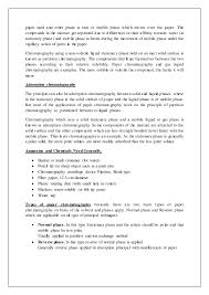 Paper Chromatography And Types