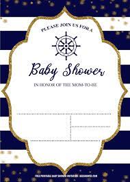 Free Printable Nautical Baby Shower Invitation Templates Nautical Baby Shower Invitations Printable Baby Shower Invitations Free Printable Baby Shower Invitations