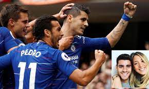 Melhores pastas de cristiane campos morata. Alvaro Morata Shows Off New Tattoo Of Wife Alice Campello As He Celebrates First Goal Of The Season Daily Mail Online