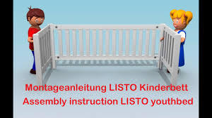 Die matratze kann kostenlos mitgenommen. Bauanleitung Kinderbett Listo Einzelbett Weiss Youtube