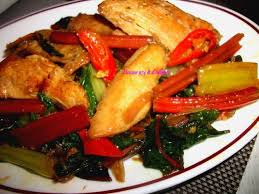 Saute De Poulet Aux Blettes Colorees De La Cuisine Reunionnaise D Ailleurs La Cuisine De Rosmy Recette Saute De Poulet Blette Cuisine Reunionnaise