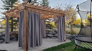 Outdoor Curtain Rod Bracket Idea