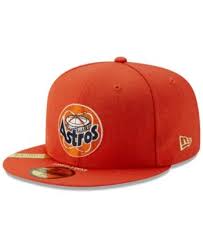 New Era Houston Astros Timeline Collection 59fifty Fitted Cap Orange New Era Astros Cap Fitted Hats