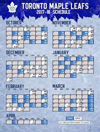 A fan site for college football schedules (fbs and fcs), pro football schedules (nfl, xfl, and cfl), future schedules, and more. Toronto Maple Leafs 17 18 Printable Schedule Leafs