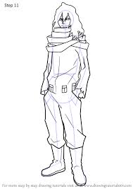 Step By Step How To Draw Aizawa From Boku No Hero Academia Drawingtutorials101 Com Anime Character Drawing Drawings Anime Drawings Boy