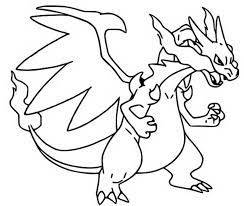 Des heures de plaisir vous attendent en coloriant un coloriage gratuit d'un dessin animé pokemon les animaux du monde réel sont absents dans l'univers des pokémon. Coloriage Pokemon Mega Evolues Mega X Dracaufeu 6 6