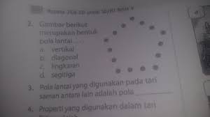 Nov 05, 2019 · 42+ gambar pola lantai vertikal horizontal dan lingkaran, spesial! Gambar Berikut Merupakan Bentuk Pola Lantai A Vertikal B Diagonal C Lingkaran D Segitiga Brainly Co Id