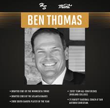 I'm excited to introduce you to Ben Thomas. Ben played six years in the  Atlanta Braves organization and knows the game of baseball inside and out.  Most recently, Ben has coached at
