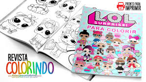 Desenhos para colorir de doraemon. Livrinho Para Colorir Lol Surprise Gratis Para Imprimir Em Casa