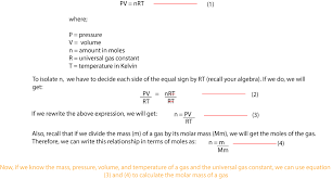 The volume of the gas is v = 5 l. How Do You Calculate The Molar Mass Of A Gas If You Know Mass Pressure Volume And Temperature Of The Gas