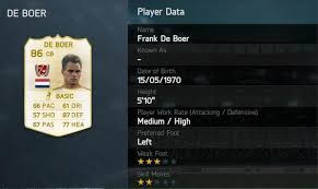 This is my fifa 16 frank de boer legend review! Ea Sports Fifa On Twitter 38 F De Boer Stats Cb 86 Ovr 66pac 57sho 67pas 61dri 87def 77hea Futlegends Http T Co Fn2pwhywhd Http T Co Kbs2qpzq7l