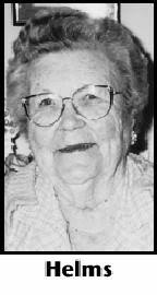 Helen Helms Obituary (2003)