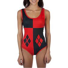 Harley Quinn Diamonds Costume Women Bodysuit (3 snap buttons) Available M  to XL | eBay