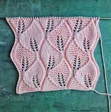 Lace knitting pattern floral pattern. Flowers And Leaves Knitting Kingdom