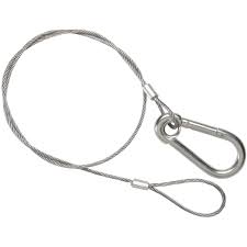 Safety Cable 29 Length With Pvc Jacket 4mm Dia