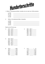 / dort steht ein tisch zum basteln. Zehnerzahlen Hunderterschritte Unterrichtsmaterial Im Fach Mathematik Mathematik 3 Mathematik Unterrichtsmaterial