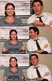 When They Were Expecting Their Second Baby And Pam Made Her Own Dad Joke In 2020 Office Jokes The Office Show Office Humor