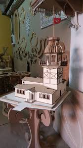 Kiz Kulesi Maket Lazer Minyatur Ev Ahsap Isleri Minyaturler