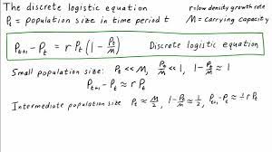 What does the population growth rate under logistic growth model? Environmental Carrying Capacity Math Insight