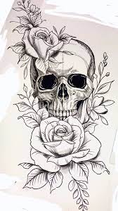 I really do love drawing them, i'm considering maybe opening commissions for them one day. Pin By Vanessa Verena Ringhofer On Calavera In 2020 Floral Skull Tattoos Arm Tattoos Skulls Skull Tattoo Flowers