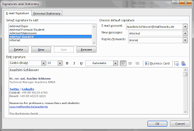 Now click the mail option located in the left side i added an.html signature with links embedded in an image. Mehrere Outlook Signaturen Nutzen Situation Nutzen