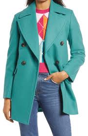 Anne klein petite double ted peacoat created for macy s reviews coats petites wool blend women brands belk plus size sizes 80 liked on polyvore featuring outerwear goblin blue p coat clothes main image pea hooded 260 lord taylor lookastic. Halogen X Atlantic Pacific Double Breasted Wool Blend Coat Nordstrom Rack