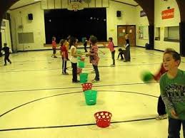 This will get toddlers moving and having fun! 9 Throwing And Catching Ideas Physical Education Elementary Physical Education Physical Education Lessons