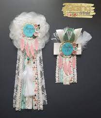 Dreamcatcher Baby Shower Corsage Mommy To Be Daddy To Be Baby Shower Corsage Baby Shower Pin Baby Shower Mum