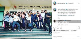 How to sign up for manipal university college malaysia? Showbiz Gotcha Harith Enrols In Medical College
