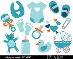 Baby Boy Baby Shower Clipart Clip Art Blue Baby Clipart Etsy In 2022 Baby Shower Clipart Baby Clip Art Baby Shower Decorations For Boys