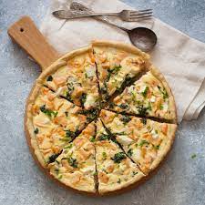 Räucherlachs in streifen schneiden und unter den spinat mischen. Lachs Spinat Quiche Aldi Rezeptwelt