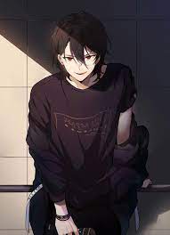 Animeboy Redeyes Blackhair Cool Hot Cute Anime Guys Cool Anime Guys Anime Drawings Boy