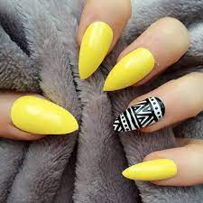 Need some nail design inspiration for your short nails? 55 Most Beautiful Yellow Nail Art Design Ideas