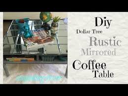 Aqui Construi Una Mesa De Cafe Usando Algunos Espejos De Dollar Tree Y Un Poco De Madera Que Tenia Sentado En M Dollar Tree Diy Dollar Tree Dollar Tree Mirrors