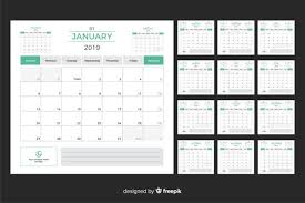 Download 2019 Calendar Template For Free Calendar Template Calendar Vector Planner Template