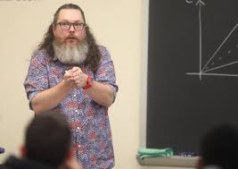 Professor Edmonds talks about time travel at Penn State Hazleton