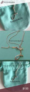 Tiffany Co Initial J Sterling Silver Necklace Sterling Silver Necklaces Tiffany Co Silver Necklace