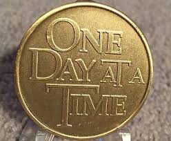 Recovery Begins With One Sober Hour Bronze Medallion Chip One Day At A Sober Alcohol Awareness Sober Gift