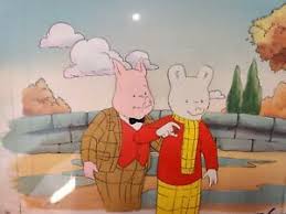 Rupert Bear Animation Cel With Podgy Pig Original Hand Painted Background Coa Ebay A cornucopia of recent ariail cartoons. ebay